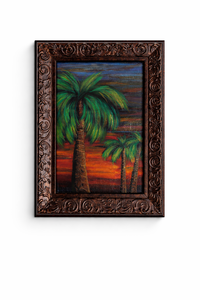 Sunset Palms - Framed