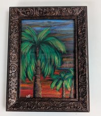 Sunset Palms - Framed