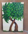 HUGGING TREES | 10x14in | Original Artwork | Landscape Painting