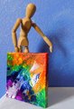 RAINBOW SEA | 6x6in | Rainbow Art | Abstract Original Painting