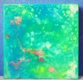 FLAMINGO | Abstract Acrylic Wall Art | 10x10in