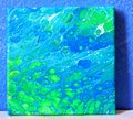 PHOSPHORUS ALGAE | 6x6in | Small Original Painting