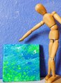 PHOSPHORUS ALGAE | 6x6in | Small Original Painting