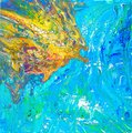 STING RAY | 20x20in | Original Painting on Canvas