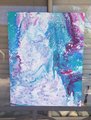 MELTING AWAY - 24x30in - Abstract Painting - Acrylic Pour