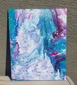 MELTING AWAY - 24x30in - Abstract Painting - Acrylic Pour