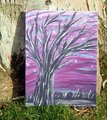 WINTER TREE at DUSK | 9x12in | Original Painting