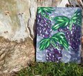 GRANDMA'S GRAPES | 8x10in | Painting of Grape Bundles