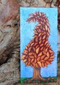 FIRE TREE | Original Tree Painting | 8x16in
