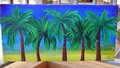 Palm Tree Sunset Painting | 16x8in