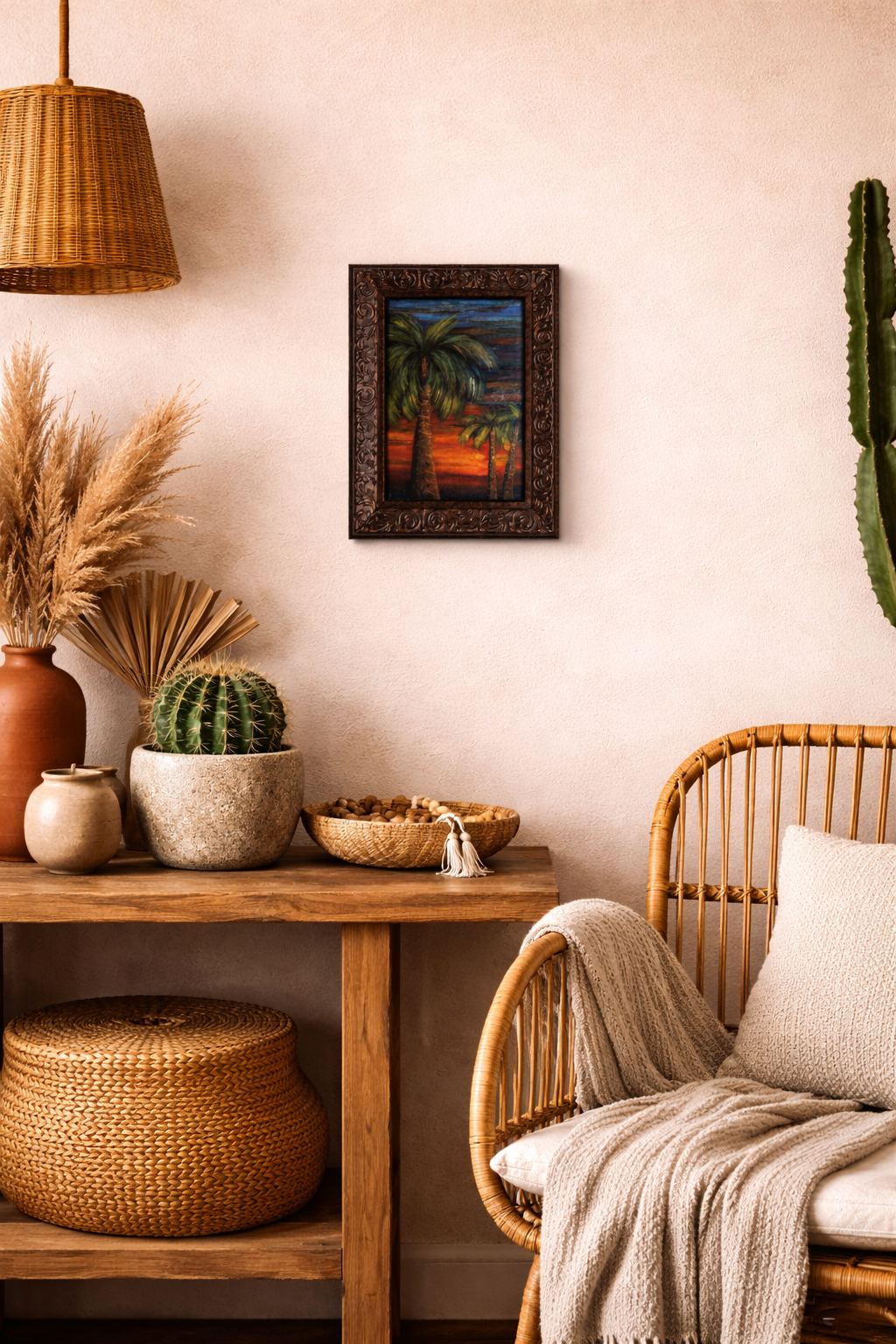 Sunset Palms - Framed