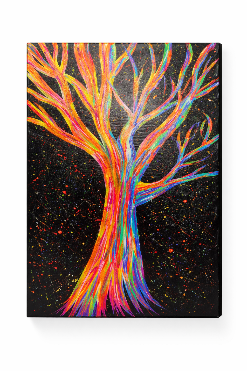 Neon Glitter Tree