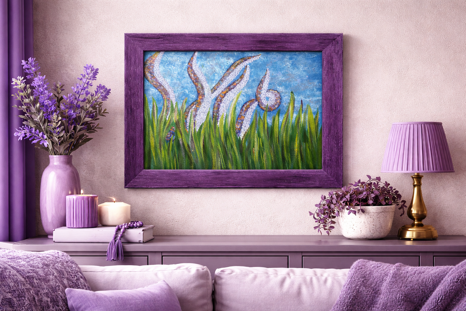 In the Grass - Framed 