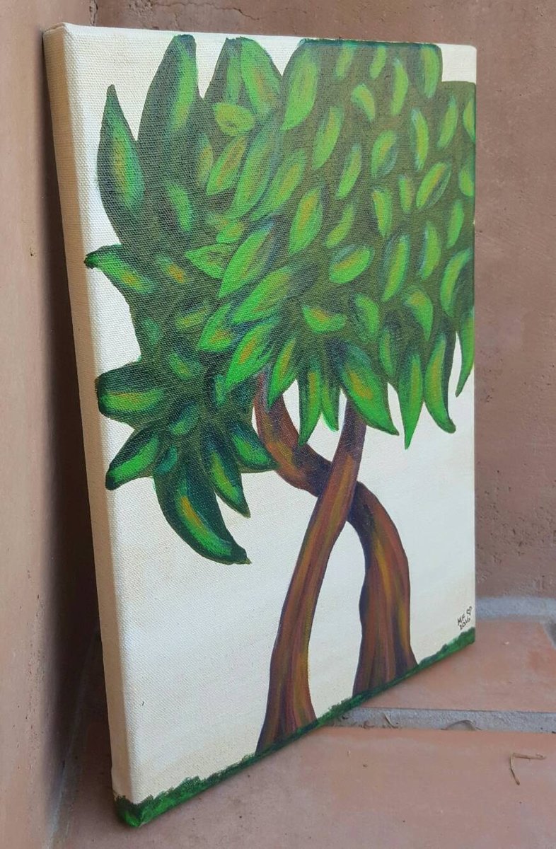 HUGGING TREES | 10x14in | Original Artwork | Landscape Painting