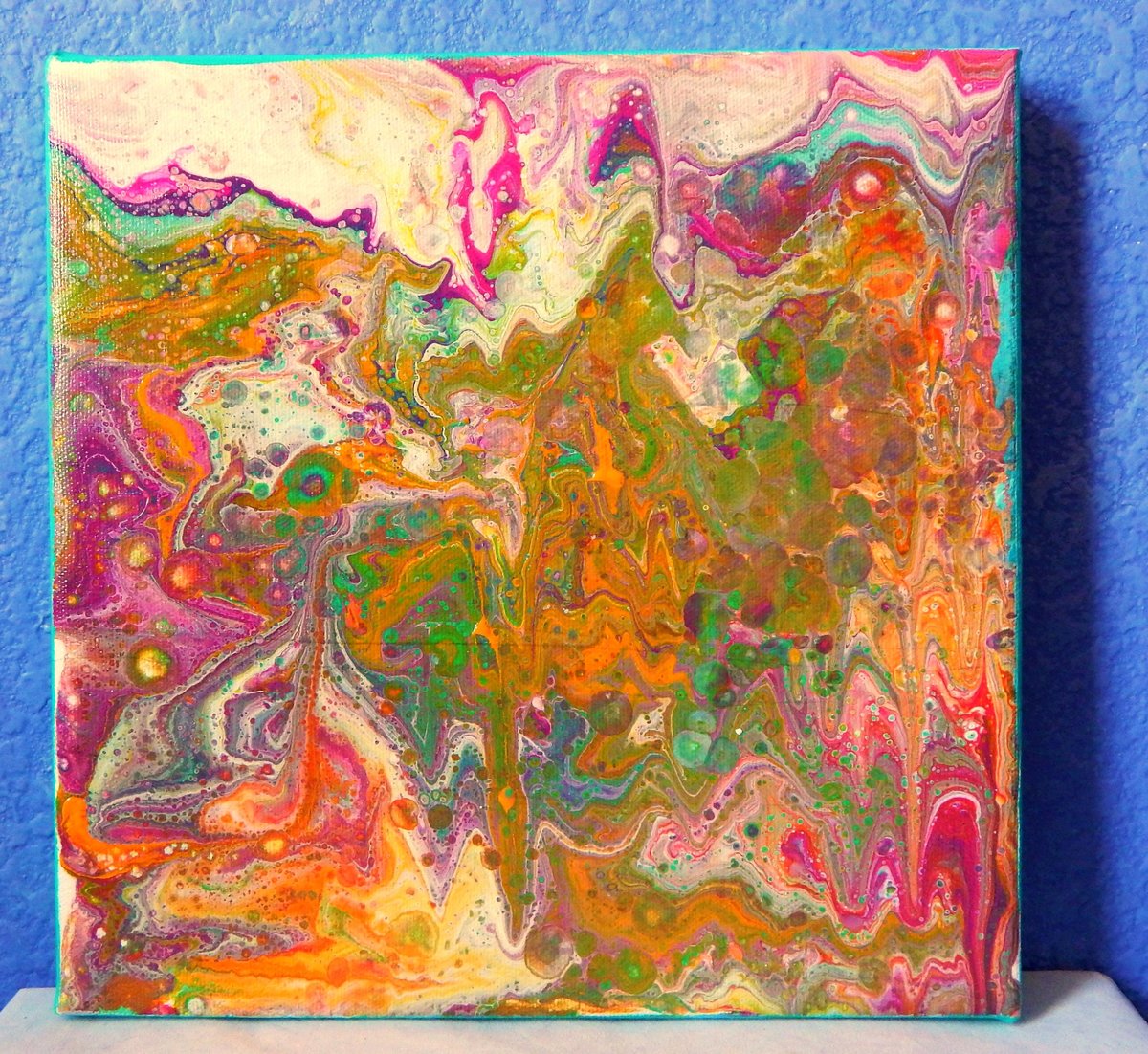 PAISLEY | Colorful Abstract Painting | 10x10in