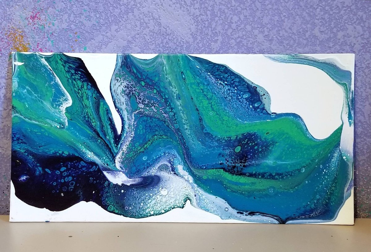 WAVE | 8x6 | Acrylic Pour Painting
