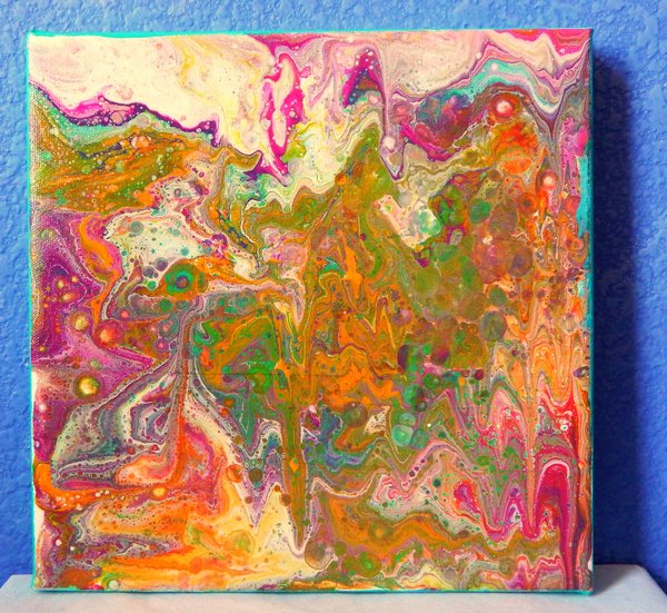 PAISLEY | Colorful Abstract Painting | 10x10in