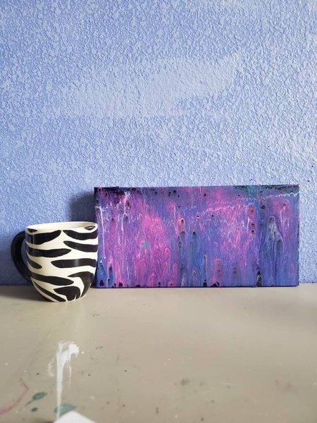 THE WAITING ROOM | 12x6in | Acrylic Pour Painting