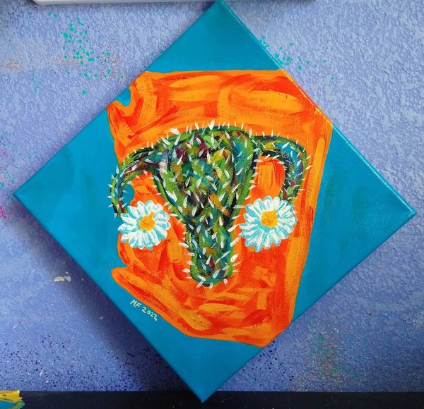 AZ 2022 - Cactus Uterus Painting